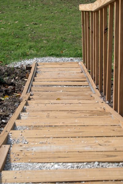 Backyard Step Installation
